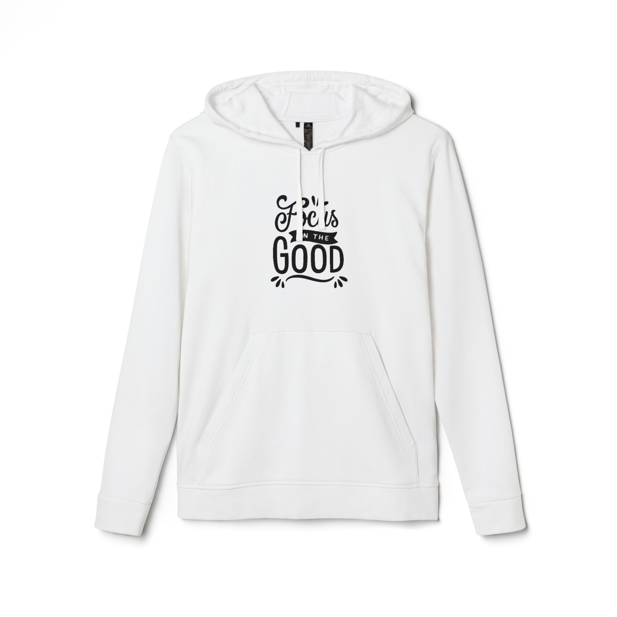 Adidas Fleece Hoodie - 'Life is Good' Unisex Sweatshirt, Cozy Casual Wear, Gift for Him/Her, Perfect for Fall/Winter – Image 2