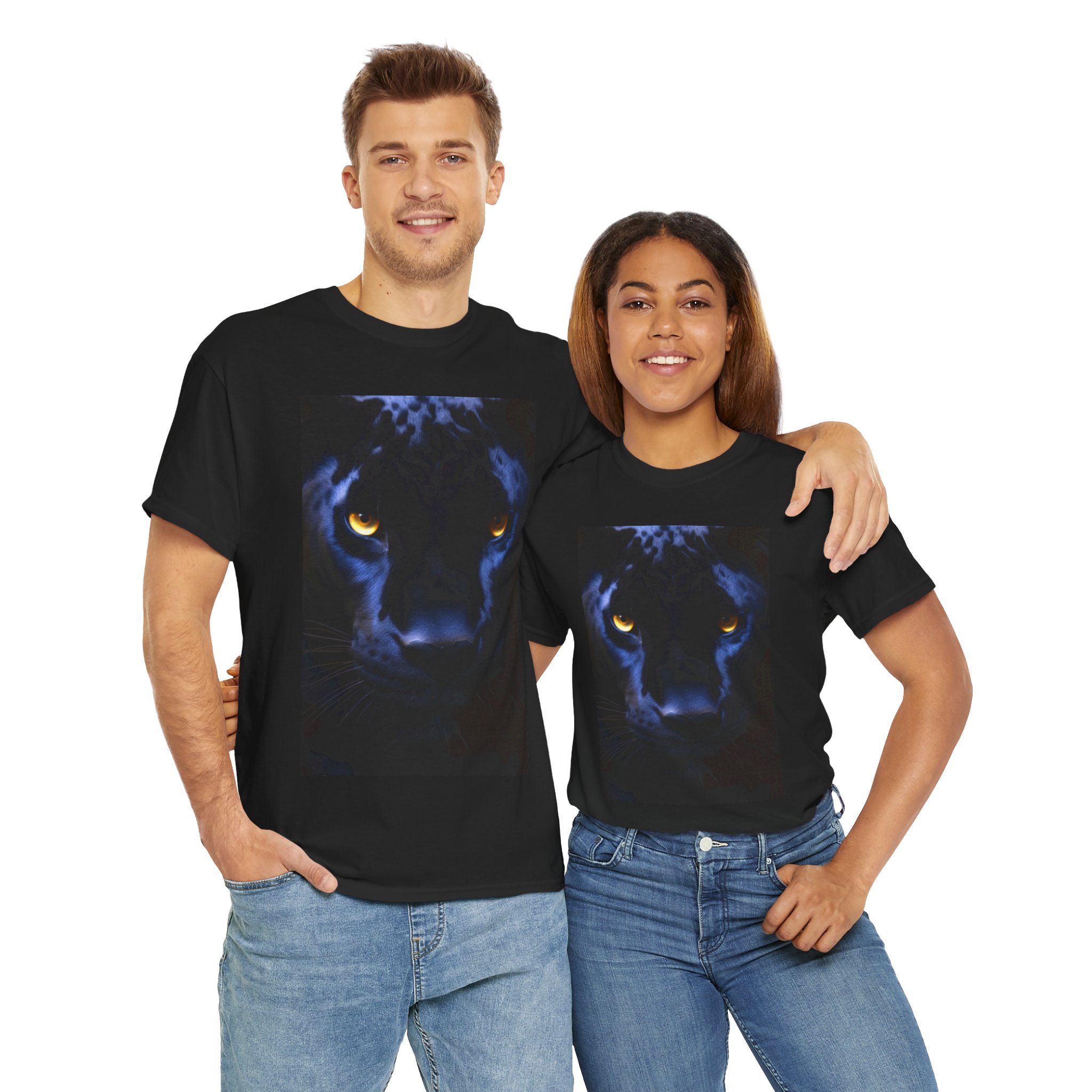 Midnight Panther Unisex Tee | Unique Graphic T-Shirt for Animal Lovers, Gifts, Casual Wear, Statement Shirt, Everyday Style – Image 5