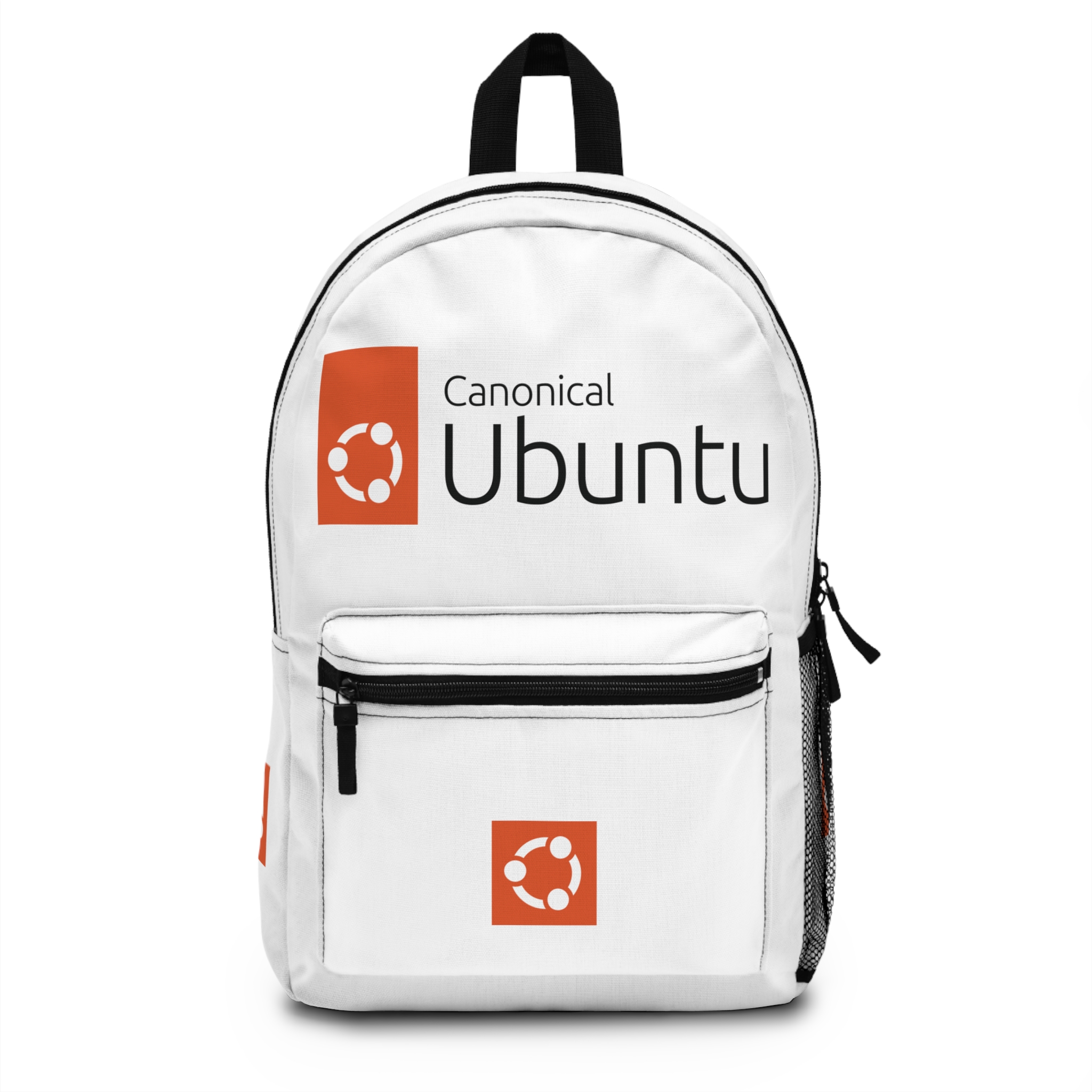 ubuntu logo backpack for tech lovers, laptop bag, school supplies, gamer gift, student backpack
