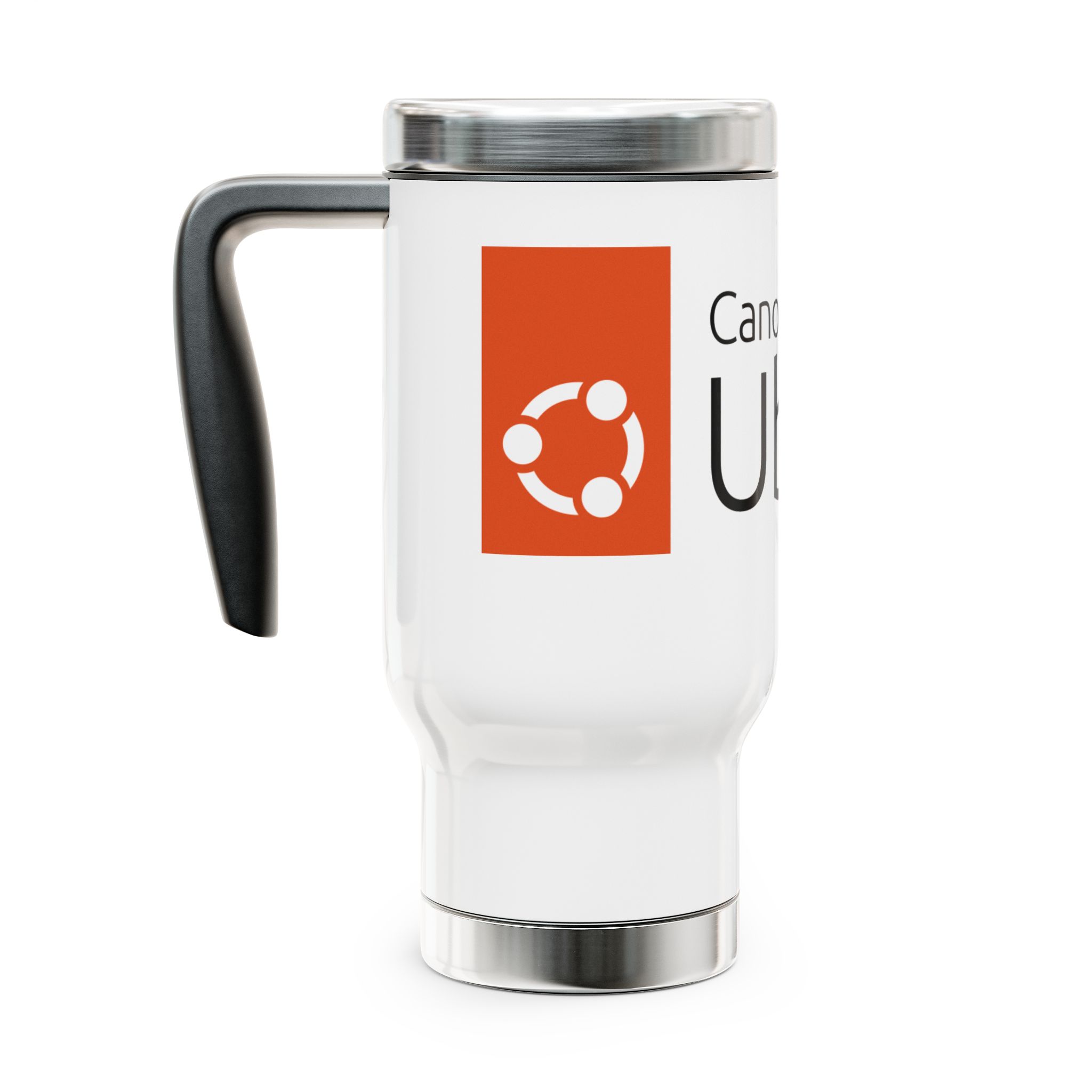 ubuntu logo travel mug — 14oz stainless steel travel mug with handle ubuntu logo travel mug — 14oz stainless steel travel mug with handle
