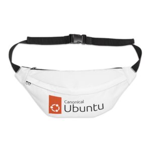 ubuntu logo fanny pack — large waist bag for travel & tech fans