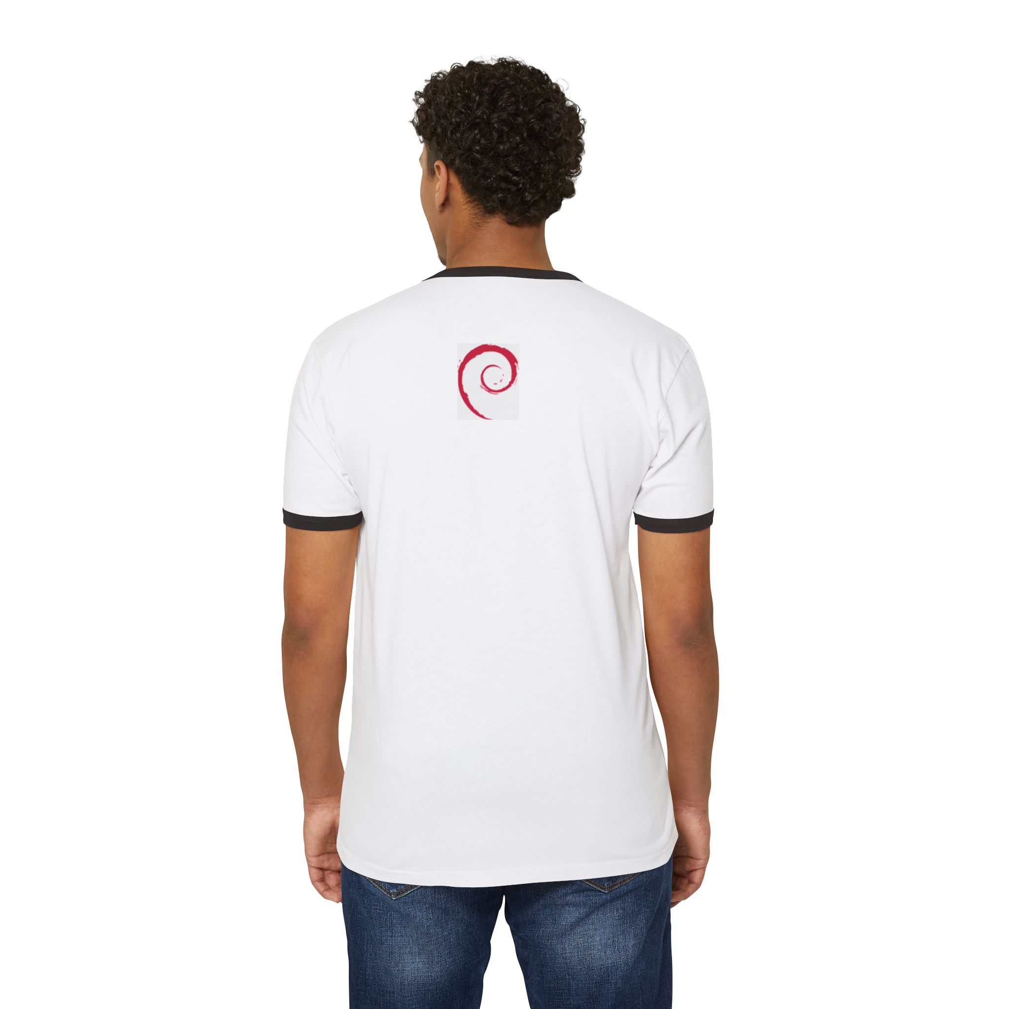 debian logo ringer t shirt — retro linux gnu tee debian logo ringer t shirt — retro linux gnu tee
