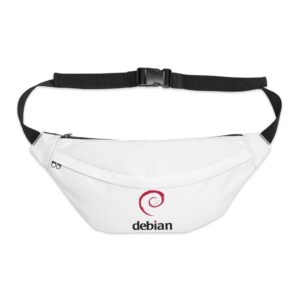 debian logo fanny pack — large waist pack for techies & devops