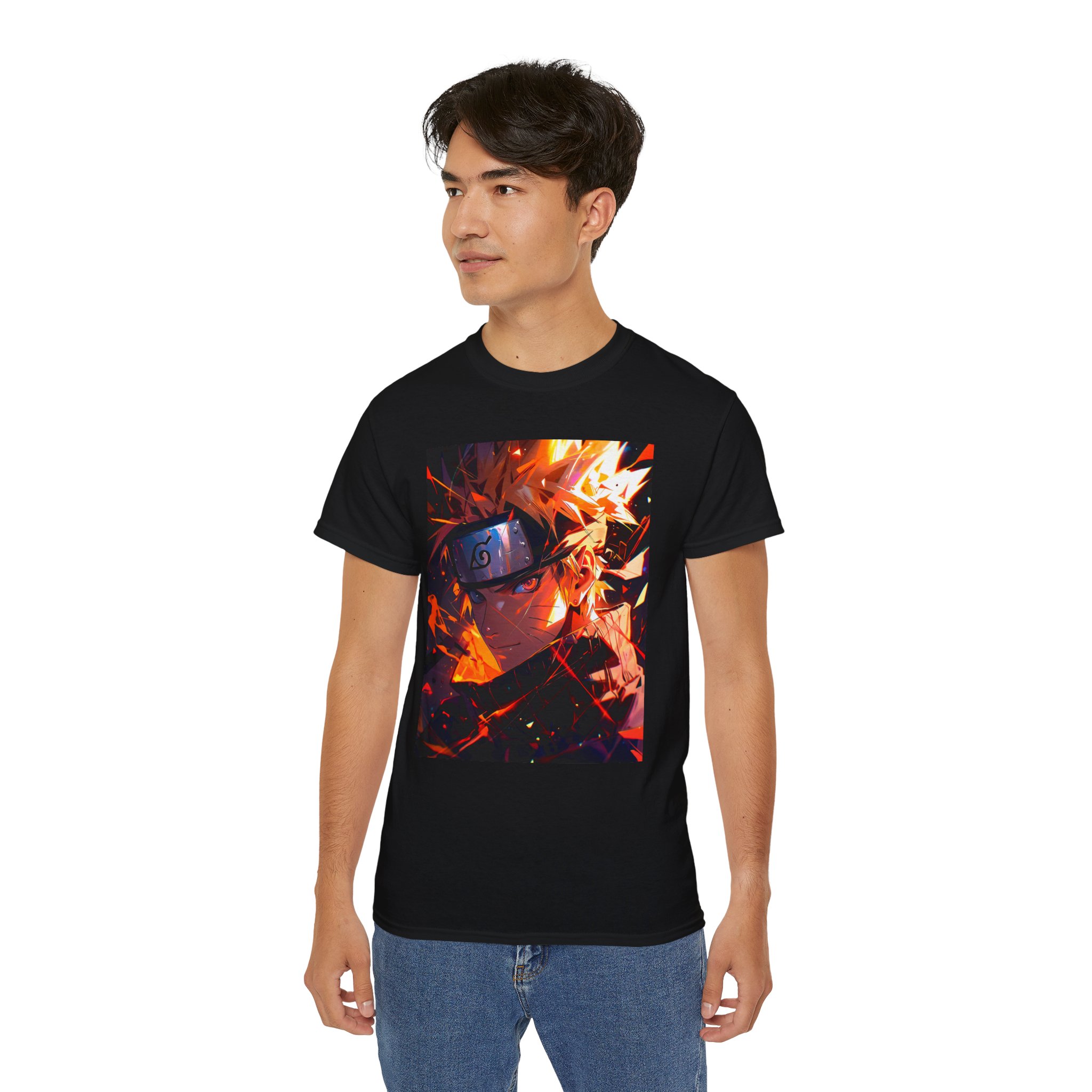 naruto shippuden graphic tee — fiery kakashi anime shirt naruto shippuden graphic tee — fiery kakashi anime shirt