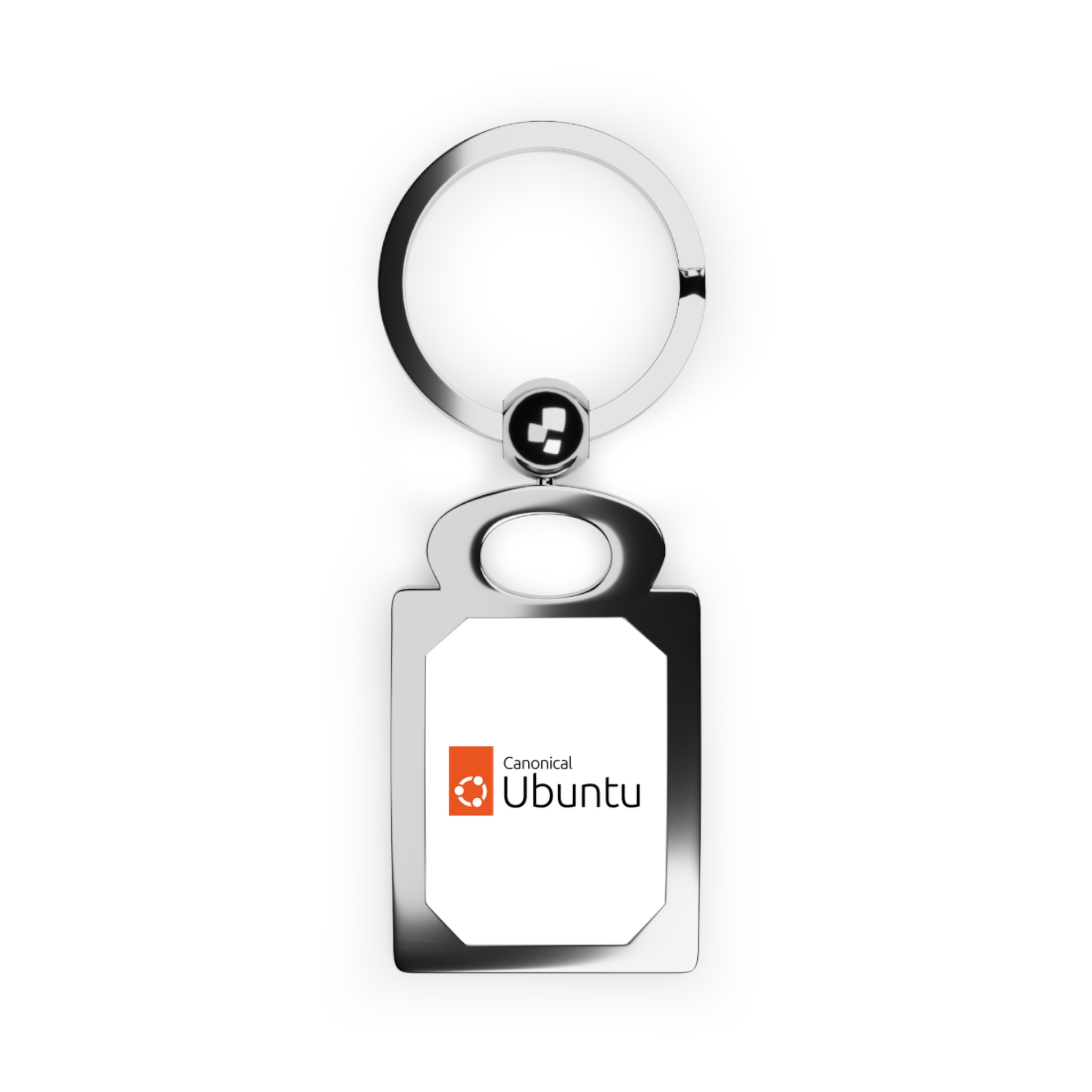 ubuntu logo rectangle photo keyring — personalized metal photo keychain ubuntu logo rectangle photo keyring — personalized metal photo keychain