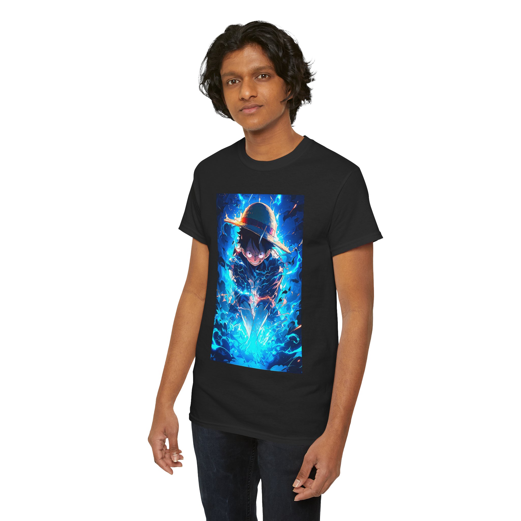anime pirate boy electric blue graphic tee anime pirate boy electric blue graphic tee